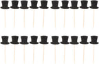 20pcs Paper Top Hats Cake Topper Cupcake Picks for Cake Decor Birthday Party Supplies