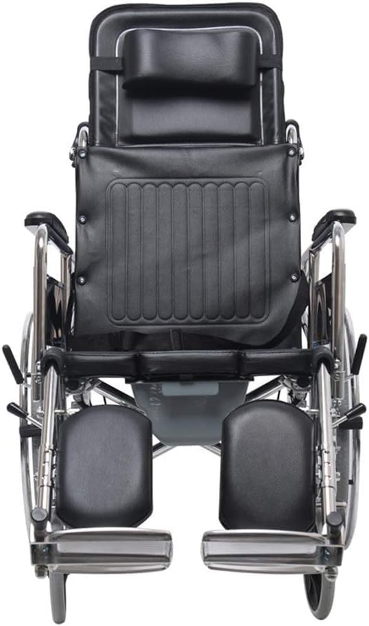NOLLAM Wheelchair Portable Wheelchair Manual Folding Elderly Wheelchairs for Disabled Wheelchairs Elderly Lightweight Without Brakes Transport wheelchairs for Adults