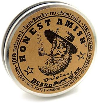 Honest Amish Original Beard Wax - All Natural and Organic- 2 ounce
