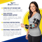 ROM Hinged Elbow Brace - Adjustable Range of Motion for Post-Op Recovery, Tendon & Ligament Repair, Fracture Support - PDAC L3760/L3761 (Right Arm)