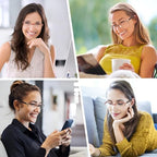 SKYWAY Women's Reading Glasses Elegant Blue Light Blocking Readers Computer Glasses Eyewear Ruby 2.0x