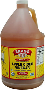 Bragg Organic Apple Cider Vinegar, Raw, Unfiltered, With The Mother, 128 oz