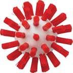 Vikan 5380-50-4 Stiff Tube Brush, Polyester, 2" x 5-3/4" OAL, Red