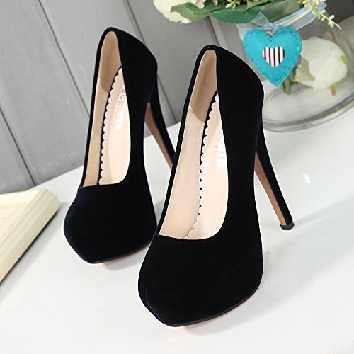 OCHENTA Women's Platform Slip On High Heels Dress Pumps