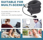 Neck Stretcher, Cervical Traction Device, Neck Traction Device, Adjustable Inflatable Neck Braces for Neck Pain and Support, Neck Stretcher Cervical Traction, Neck Decompression Home Use (Gray)