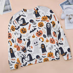 domirica Sweatshirt for Women Halloween Print Fashion Comfy Fall Oversized Outfits Crewneck Lightweight Cotton Shirts