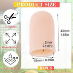 Joez Wonderful 10pcs Gel Finger Cots, Silicone Finger Covers, Thumb Protector Finger Support Protector Caps Gloves