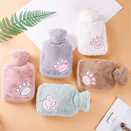 Reusable 1000ML Hot Water Bottle, Cute Portable Winter Hot Water Bag with Soft Cover, Hot Pack for Warm Hands/Neck/Waist/Back Portable