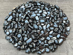 GAF TREASURES Wholesale Natural Semi Tumbled Hematite Gemstone Large Chips, Crushed Hematite Stones, Undrilled Crystal Chips (Hematite Large, 0.25 Pounds)