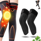 1 Pair Aicao Kneeca Acupressure Self Heating Knee Sleeve, Aicao Knee Protection for Warm, Ai cao Best Knee Brace For Women and Men, Relieve Knee Pain (Black,L (13.7" - 15.7 "))