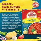 MTR - Pav Bhaji - Spiced Vegetable Gravy - Authentic Indian Ready-to-Eat Meal - Plant-Based, Delicious Microwaveable Meal - Quick & Easy Nutritious Indian Food - Suitable for Vegetarians (Pack of 6)