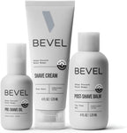 Bevel Shaving Kit for Men - Includes Pre Shave Oil, Shaving Cream, and After Shave Balm, Helps Reduce Skin Irritation and Prevent Razor Bumps