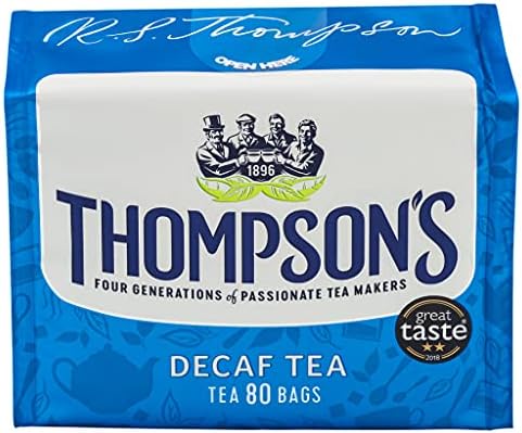 Thompson's Family Teas - Decaf(80 tea bags) Set of 2