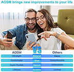 AOSM Blue Light Glasses for Men & Women,Gaming glasses Anti-Glare UV400 Protection,Blue Light Blocking to Relieve Eye Strain