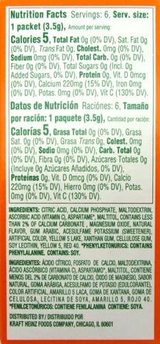 TANG ON THE GO SINGLES DRINK POWDER MIX ORANGE 6 CT