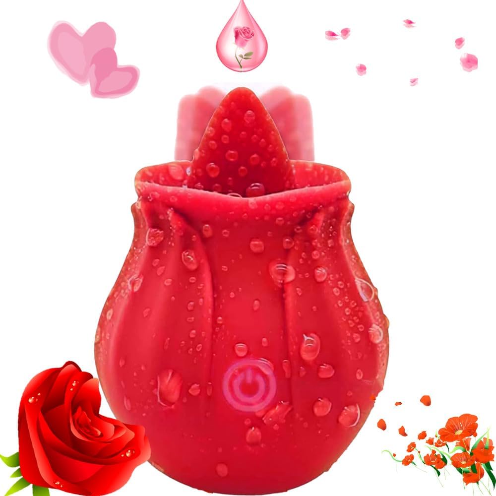 Novel Version 2026 New Red Roses Flower Toy for Women, Whisper-Quiet & Waterproof Design Toys HL321