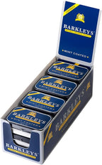 Barkleys Black Licorice Candy, Mint Coated - Licorice Pellets Covered with Refreshing Mint- Gluten Free Licorice, Gelatine Free, Vegan (12 Cans x 18 gr.)