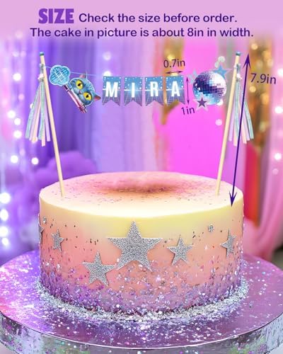K-Pop Cake Topper – DIY Custom Name KPop Cake Banner, Kpop Cake Decoration, Personalized KPop Birthday Decoration for Music, Anime Theme Parties