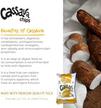 Cassava Chips with Sea Salted, Crunchy Yuca Snack - 5 Pack Gluten Free Chips, Non-GMO, Vegan - Made from Fresh Selected Cassava, Traditional Latin American Flavour, Servings Pack of 2.5oz