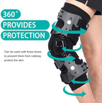 Knee Brace Undersleeve for Men & Women, Leg Undersleeve for Knee Brace Closed Patella Protects Skin from Abrasions and Irritations (M)