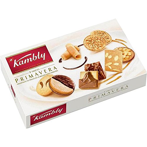 Kambly DeLuxe Swiss Cookies - PRIMAVERA Assortment - 175gr / 6.17oz bar (3 Boxes PACK)