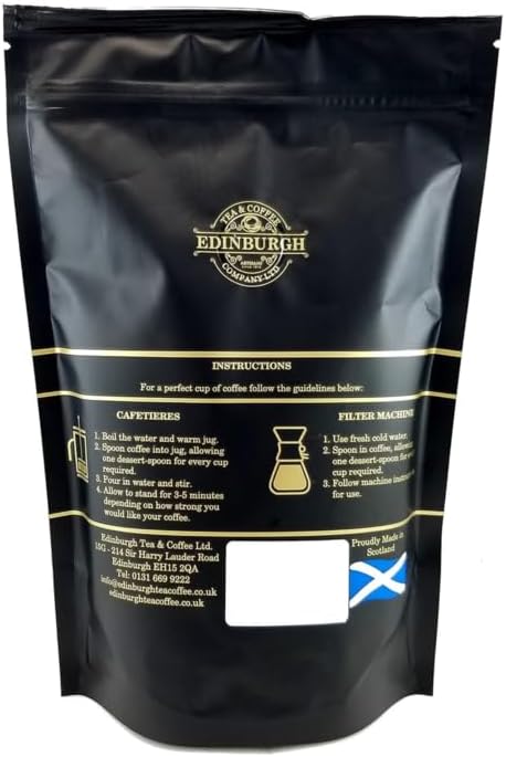 Edinburgh Tea & Coffee Irish Cream Ground Coffee, Alcohol-Free, Medium Roast, 7oz Bag (Pack of 1)