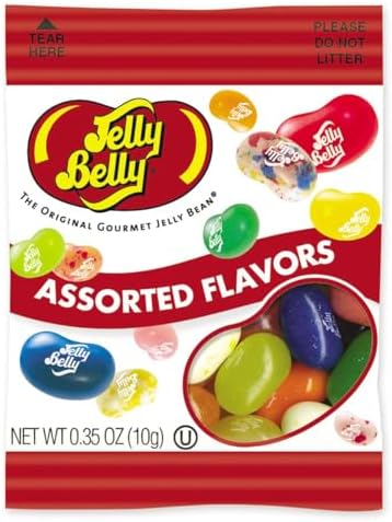 80 Pack Mini Jelly Bean Individual Packs, 0.35oz Each, Assorted Flavors | TP Easter bag of taffies