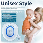 Msiori Electric Sitz Bath for Toilet Seat - Suitable for Pregnant Women and Perineal Care, Hemorrhoids, Sits Bath Kit for Women, Perineal Soaking - Yoni Steam Seat - Collapsible