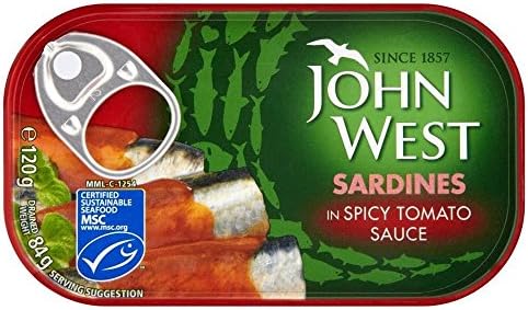 John West Sardines in Spicy Tomato Sauce (120g) - Pack of 2