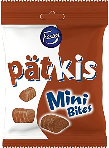 Fazer Pätkis Mini Bites - Original - Finnish - Milk Chocolate Candies covered Mint Truffle - Bag 140g