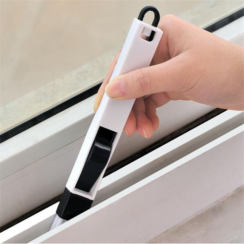 3 Sets Window Groove Mini Cleaning Brush Door Floor Slot Gap Keyboard Brushes Household Cleaning Tools Black