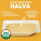 Organic OhGoodness! Honey Halva - Case Of 12 - Only TWO Simple Ingredients, Melt-in-Mouth Snack & Dessert, Honey Sweetened Treat Paleo Friendly - (Honey - Original) 75g Each