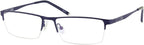 Computer Reading Glasses Mens Womens Anti Blue Ray Half Rim Readers