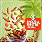 Spicy Island Arare Rice Crackers - Hot Mochi Crunch Asian Snack Mix - Assorted Shapes and Flavors - Sweet, Salty, and Umami Taste - Kakinotane, Wasabi Peas, and Red Iso Peanut - 12 Ounce