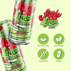 AriZona Apple Lime Rickey Soda, A Brooklyn Original Sparkling Drink - Big Can, 22 Fl Oz (Pack of 12)