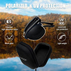 Joopin Vintage Sunglasses Half Frame Sun Glasses Polarized UV Protection Browline Shades for Women Men