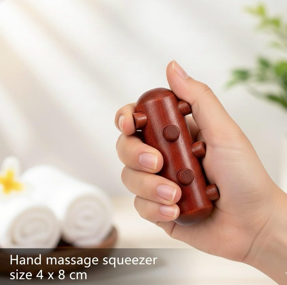Lungcha 6 Types, 7 Piece Set Traditional Thai Massage Reflexology Wooden Stick Tool (Set of 6 Types Full Body Massage)