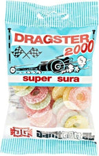 Dragster 2000 Super Sour Gummy Candy 3 Packs of 50g SÖPÖSÖPÖ pack (SOPOSOPO)
