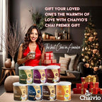 Chaivio Saffron Chai Tea Latte, Unsweetened Instant Tea Powder, Authentic Chai with Natural Ingredients, No Preservatives, Exotic Chai Tea Powder, Quick and Healthy Tea (1 lb)