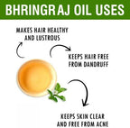 Salvia Bhringraj Oil (Eclipta alba) Pure & Natural - Undiluted Uncut Cold Pressed Premium Oil Use for Aromatherapy, Skin Care & Hair - Therapeutic Grade (1.01 Fl Oz with dropper)