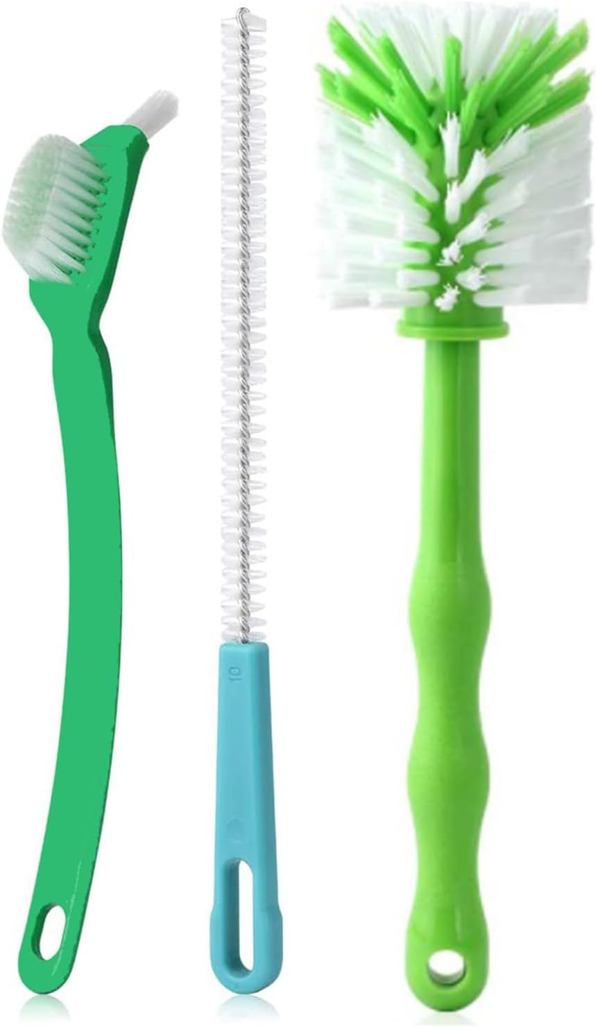 Processor Cleaning Brush, Compatible with Thermomix, Green, ABS Material, Includes Handle, Suitable for Home Kitchens and Restaurants