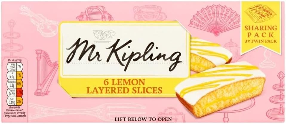 Mr Kipling 6 Lemon Layered Slices