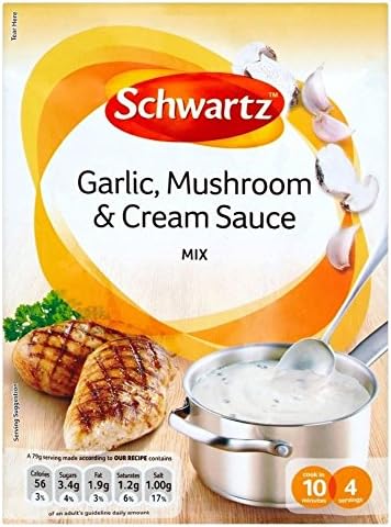 Schwartz Garlic, Mushroom & Cream Sauce Mix (26g) - Pack of 6