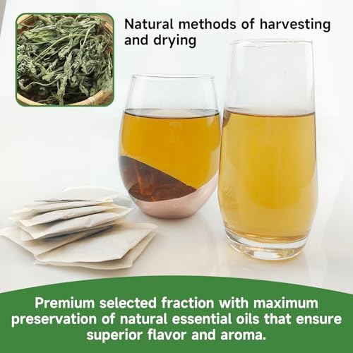 Plantain Leaf Tea, Plantago Major Herbal Tea, Non-GMO - Caffeine-free, Natural & Pure 30 Tea Bags