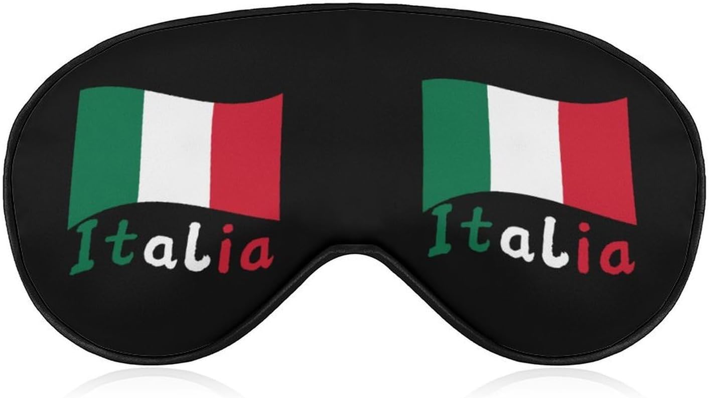 Italian Flag Sleep Eye Mask Sleeping Shade Cover Light Blocking for Travel