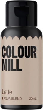Colour Mill Aqua Blend Water-Based Food Coloring, 20 Milliliters Latte