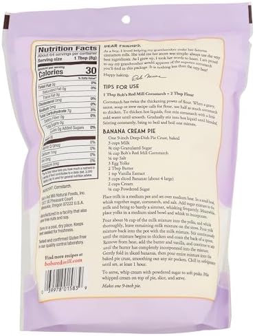 Bob's Red Mill Corn Starch, 18oz (Pack of 1) - Gluten Free, Vegan, Kosher