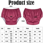 6 Pcs Adult Leakproof Incontinence Underwear for Women Men Pull on Cover Pant Washable Underpants Reusable Plastic Diaper Covers for Disabled, Elderly, Postpartum (Mixed Colors,Medium)