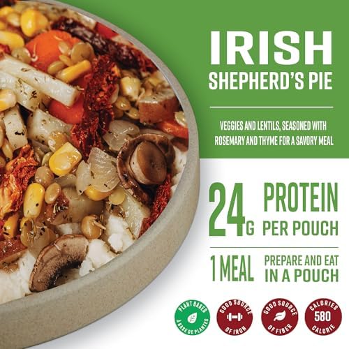 Nomad Nutrition – Irish Shepherd’s Pie | High Energy, All Natural Ingredients | Gluten, Dairy & Palm Oil Free | Just Add Boiling Hot Water