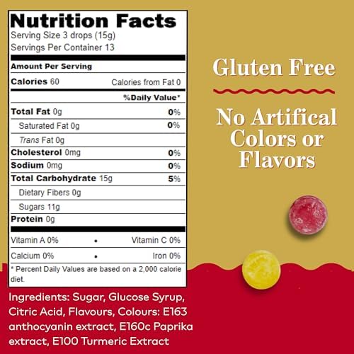 Simpkins Candy Travel Sweets, Tropical Fruit Drops, 7 Ounce Tin (Pack of 6)